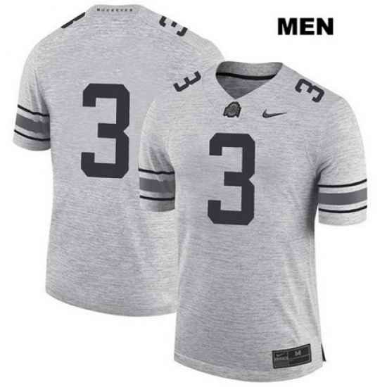 Damon Arnette Ohio State Buckeyes Authentic Mens Stitched  3 Nike Gray College Football Jersey Without Name Jersey